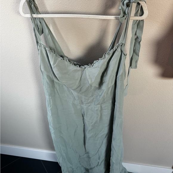 Reformation Sage Green Midi Dress Celadon - Picture 5 of 6